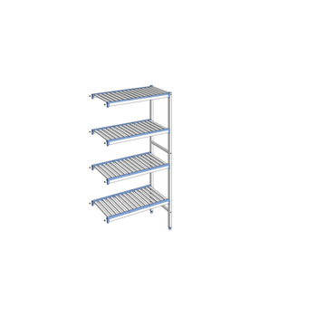 RAYONNAGE CLAYETTES ALU ANGLE 4N L 951XP400XH1750