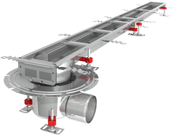 CANIVEAU MODUL 125 - L2000 - HAUT50/65 - INOX 304
