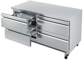 TABLE UNDERCOUNTER POSITIVE AVEC TIROIRS