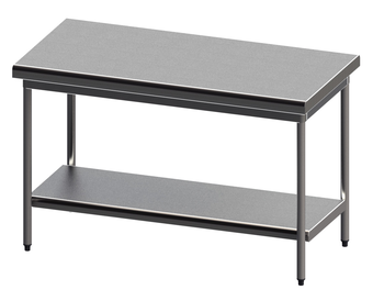 TABLE DEMONTABLE RAYONNEE TOUT INOX CENTRALE, 700X