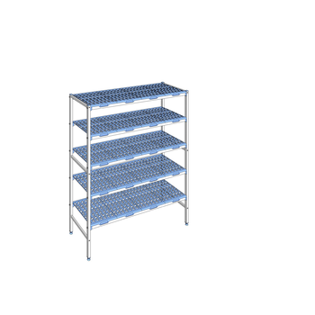 RAYONNAGE CLAYETTES POLY LIGNE 5N L1494XP500XH175