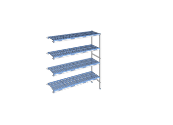 RAYONNAGE CLAYETTES POLY ANGLE 4N L1653XP400XH175