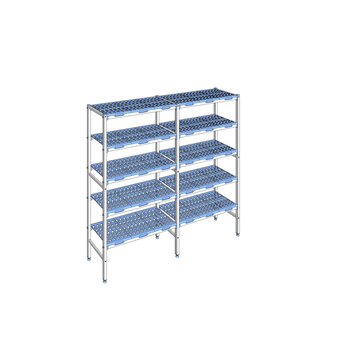 RAYONNAGE CLAYETTES POLY LIGNE 5N L1932XP400XH175