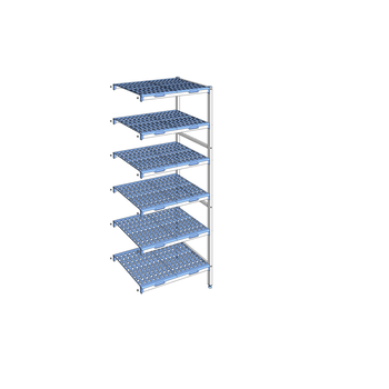 RAYONNAGE CLAYETTES POLY ANGLE 6NV L 849XP560XH205