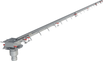 CANIVEAU MODUL 20 - L8000 - HAUT70/100 - INOX 304