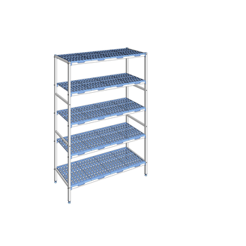 RAYONNAGE CLAYETTES POLY LIGNE 5N L1494XP500XH205