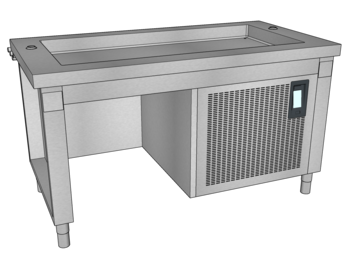 MEUBLE BOISS EMB TULIPEE L.1600 DESSOUS LIBRE O3