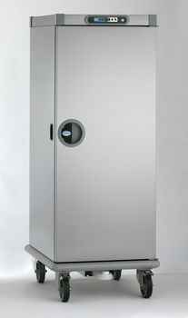 ARMOIRE CHAUDE GN2/1 20 NIV. PORTE INOX AVEC HYGRO