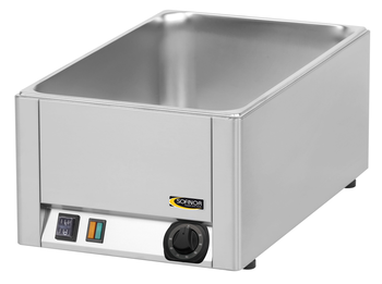 BAIN MARIE INOX, UNE CUVE GN1/1 150MM 1.5KW
