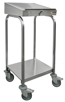 PUPITRE 520X520 AVEC PIETEMENT SUR ROULETTES + ETA