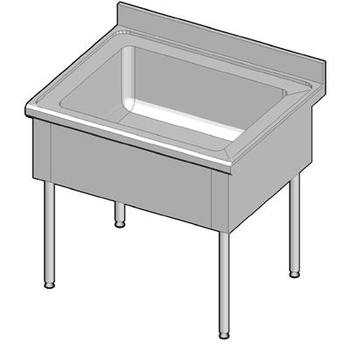 PLONGE BATTERIE 1BAC 1000X800 SANS EG SANS ROBINET