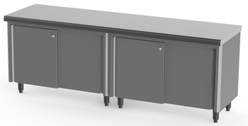 2 X MEUBLES TRAVERSANTS AVEC DESSUS RAYONNE 2400X7