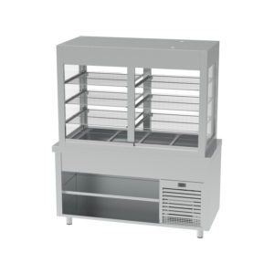 SELF CUVE FROIDE AVEC VITRINE 4BACS RESERVE NEUTRE