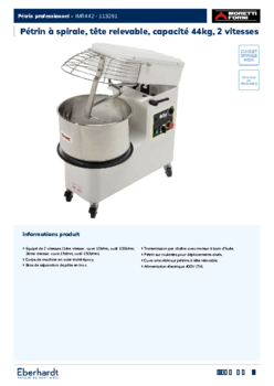 PETRIN 2 VITESSES TETE RELEVABLE