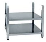 RÉHAUSSE INOX OUVERTE AVEC ÉTAGÈRE