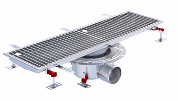 CANIVEAU EPUR INOX COMPLET H-FIRST / A BARREAUX