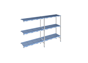 RAYONNAGE CLAYETTES POLY ANGLE 3N L2695XP400XH175