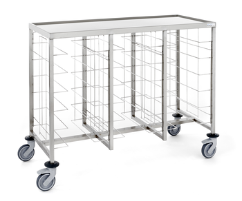 CHARIOT CAFET. BAS 3X6 NIV TABLETTE SANS PAROI