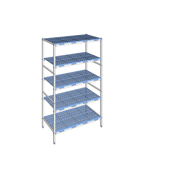 RAYONNAGE CLAYETTES POLY LIGNE 5N L1292XP560XH205