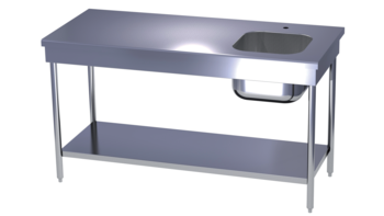 TABLE DU CHEF CENT.STAND.AVEC1 BAC 4X4 GAUCHE+ÉTAG