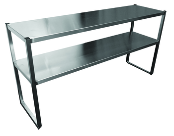 ETAGERE SUR COLONNETTES INOX ,