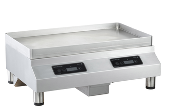 PLANCHA INDUCTION 2 ZONES POSABLE 8000 W TRIPHASÉE