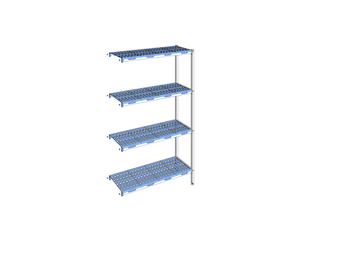 RAYONNAGE CLAYETTES POLY ANGLE 4N L1251XP400XH205