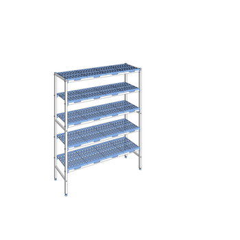 RAYONNAGE CLAYETTES POLY LIGNE 5N L1494XP400XH175