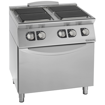 FOURNEAU PLAQUE ÉLECTRIQUE CARRÉE, 4 FEUX