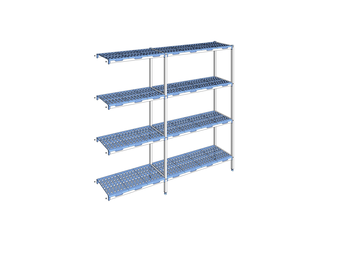 RAYONNAGE CLAYETTES POLY ANGLE 4N L2293XP400XH205