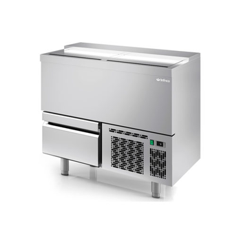 REFROIDISSEUR DE BOUTEILLES INOX 1PTES - 1 TIROIR
