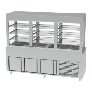 SELF CUVE FROIDE AVEC VITRINE 6BACS RESERVE FROIDE