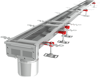 CANIVEAU MODUL 125 - L2500 - HAUT50/65 - INOX 304