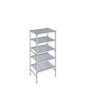 RAYONNAGE CLAYETTES ALU LIGNE 5N L 890XP500XH1750