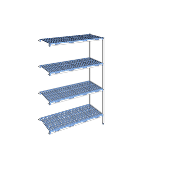RAYONNAGE CLAYETTES POLY ANGLE 4N L1453XP500XH205