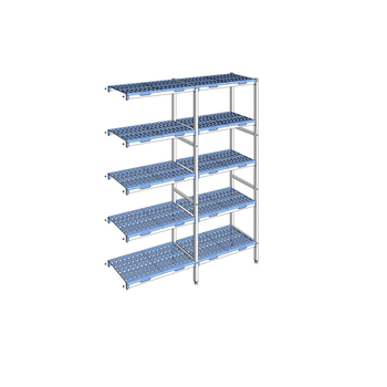RAYONNAGE CLAYETTES POLY ANGLE 5N L1687XP400XH205