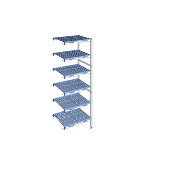 RAYONNAGE CLAYETTES POLY ANGLE 6NV L 749XP500XH205
