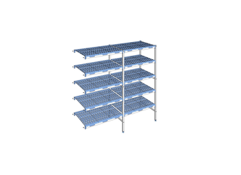 RAYONNAGE CLAYETTES POLY ANGLE 5N L1891XP500XH175