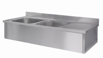 PLONGE SUSPENDUE DESSUS INOX 304,