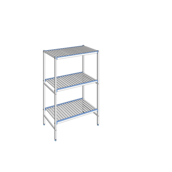 RAYONNAGE CLAYETTES ALU LIGNE 3N L1192XP560XH1750