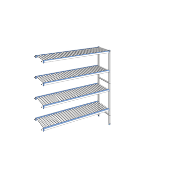 RAYONNAGE CLAYETTES ALU ANGLE 4N L1755XP400XH1750