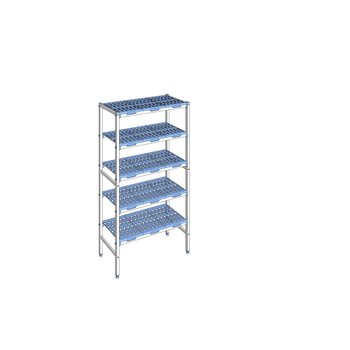 RAYONNAGE CLAYETTES POLY LIGNE 5N L 992XP400XH175