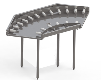 COURBE A MINI-ROULEAU PIEDS RONDS Ø 38LONGUEUR: 11