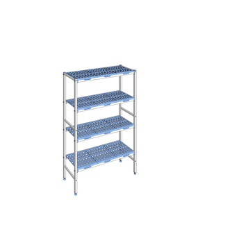 RAYONNAGE CLAYETTES POLY LIGNE 4N L1192XP400XH175