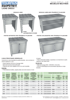 MEUBLE NEUTRE PLANCHER ETA L.950 DESSUS LISSE O3