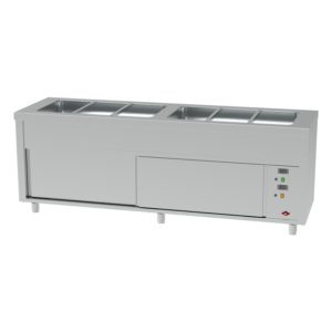 SELF-SERVICE BAIN MARIE 6 BACS - RESERVE CHAUDE