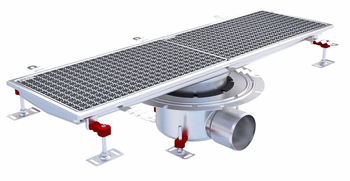 CANIVEAU EPUR INOX COMPLET H-FIRST / CAILLEBOTIS