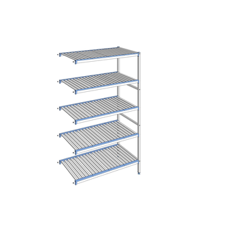 RAYONNAGE CLAYETTES ALU ANGLE 5N L1251XP560XH2050