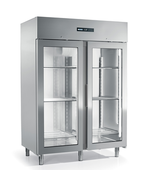 ARMOIRE POS GN2/1 VITREE 1400L