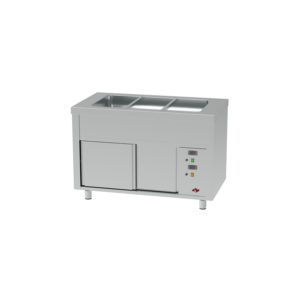 SELF-SERVICE BAIN MARIE 3 BACS - RESERVE CHAUDE